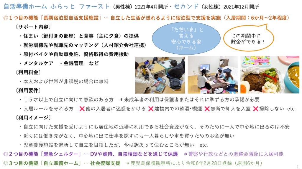 自活準備ホーム ふらっと ファースト・セカンド 概要のサムネイル